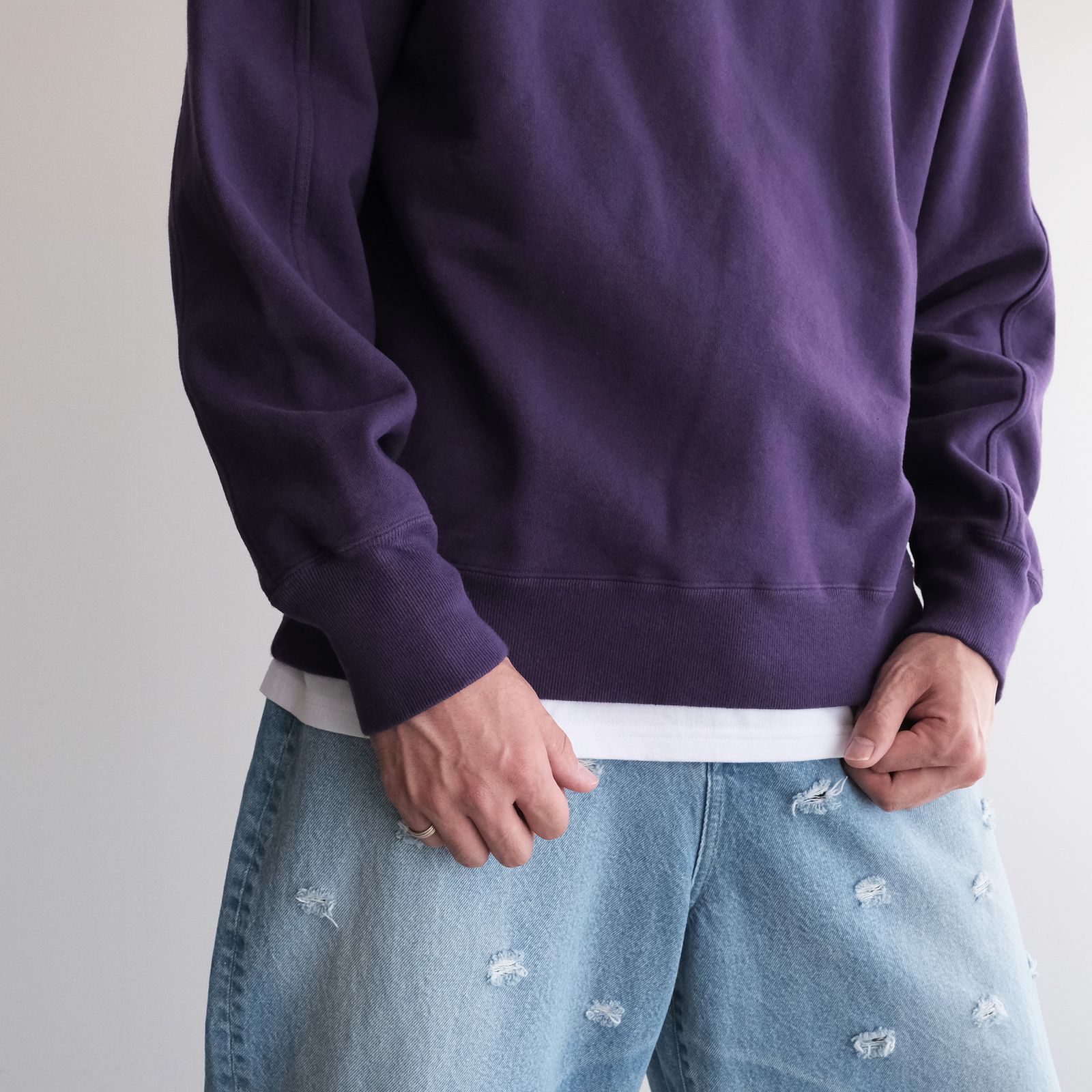 Vintage Fleece Crew Neck Pullover -スウェット-（Purple / パープル）