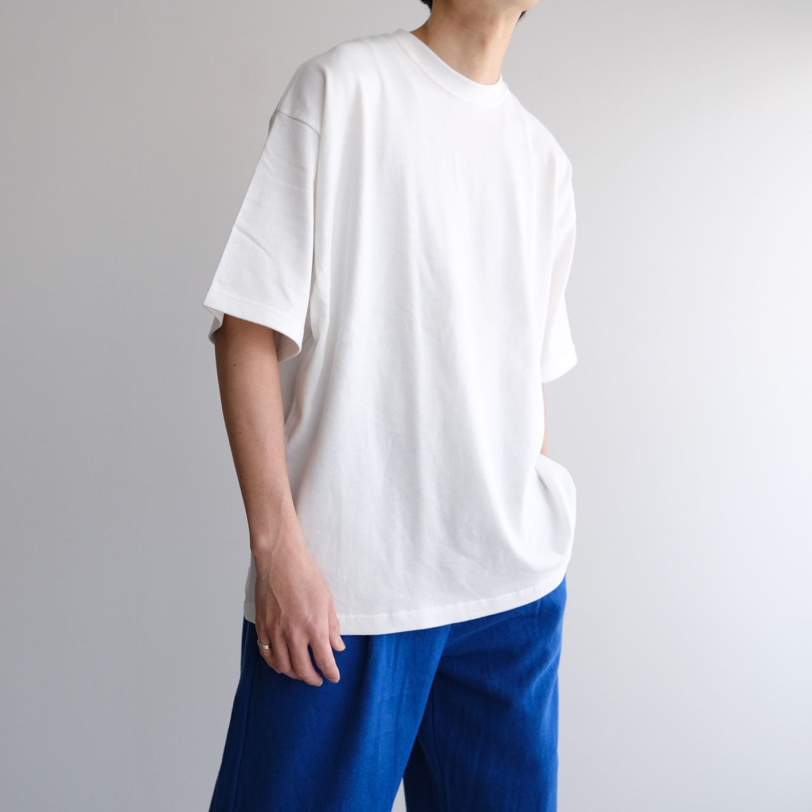 EVCON - Wide S/S T-Shirt -Tシャツ-（White / ホワイト） | STACK 