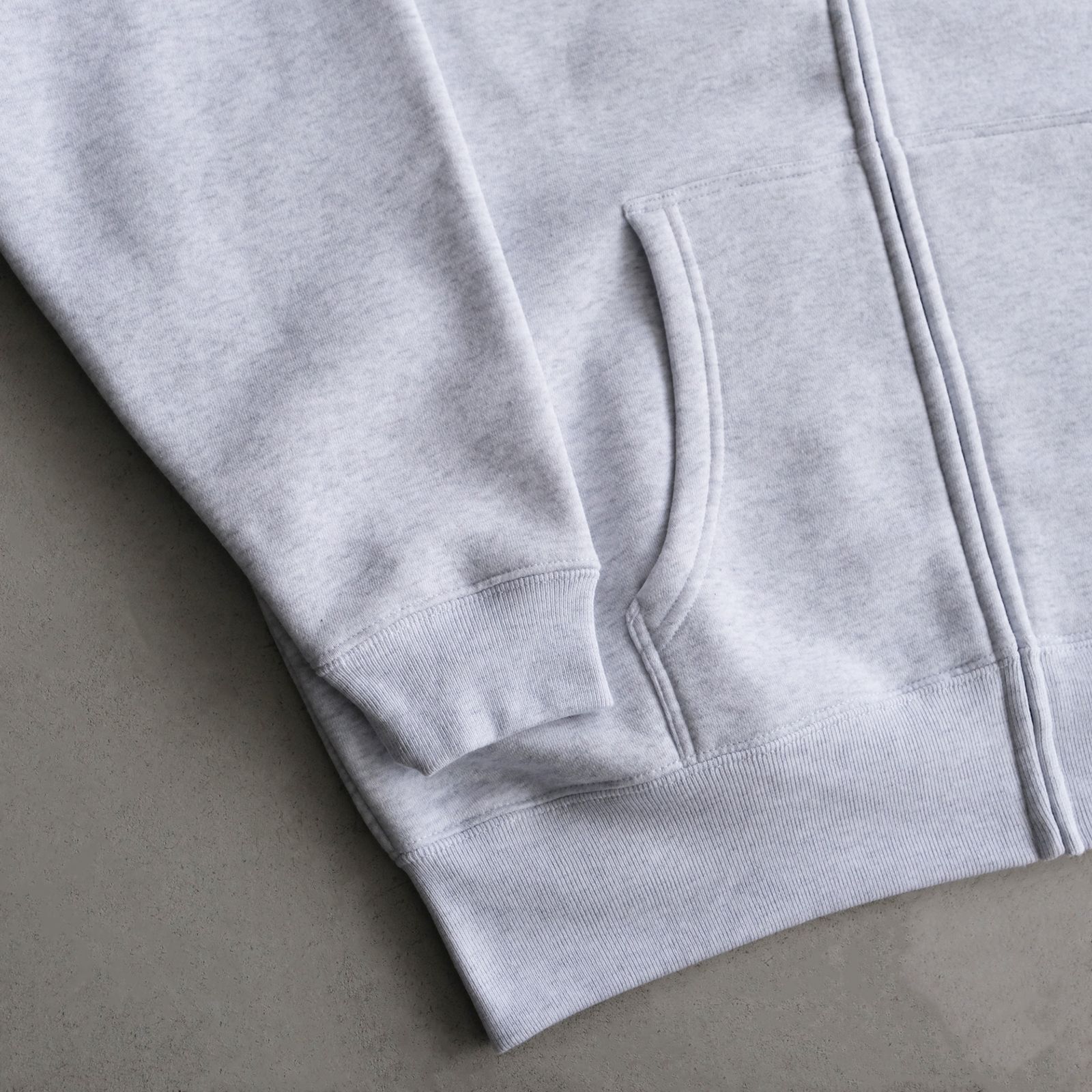 Wall Zip Hoodie -パーカー-（A.Gray / アッシュグレー）