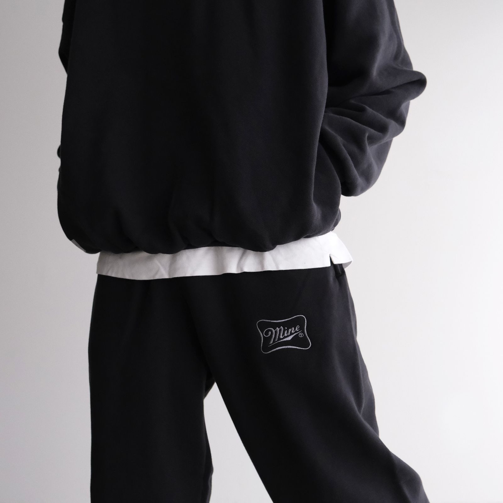 Cursive Sign ST PT 16oz -スウェットパンツ-（Fade Black / フェード ブラック）