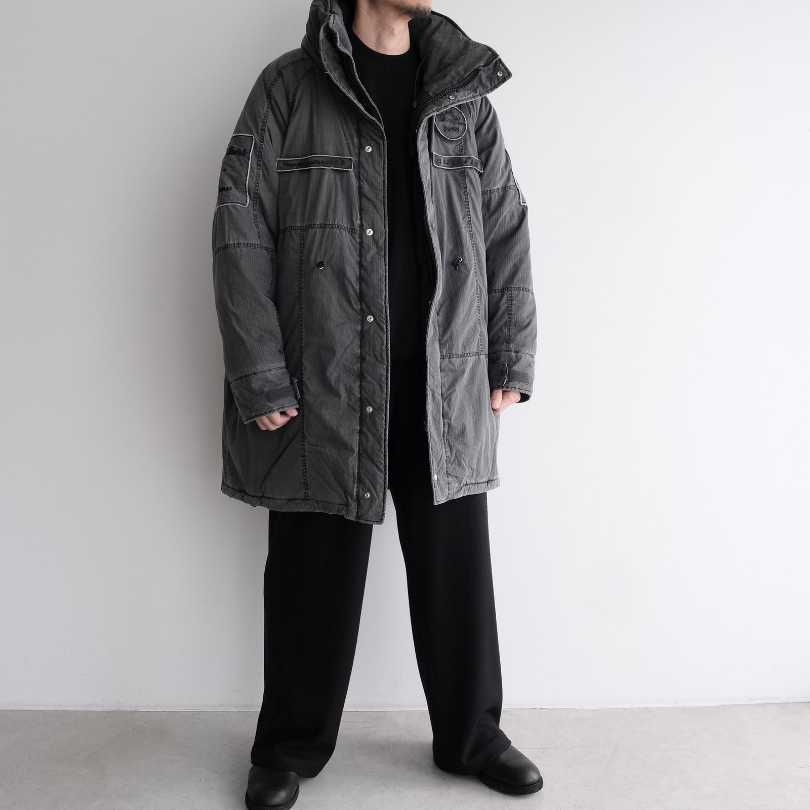 Padded Tactical Field Coat（INNAT×WILD THINGS）-コート-（Black / ブラック）