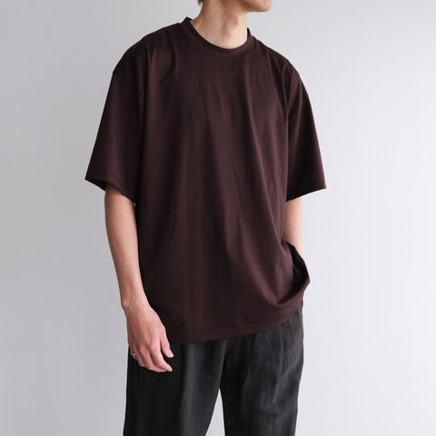 Suvin 60/2 Oversized T-Shirt -Tシャツ-（Burgundy / バーガンディ）