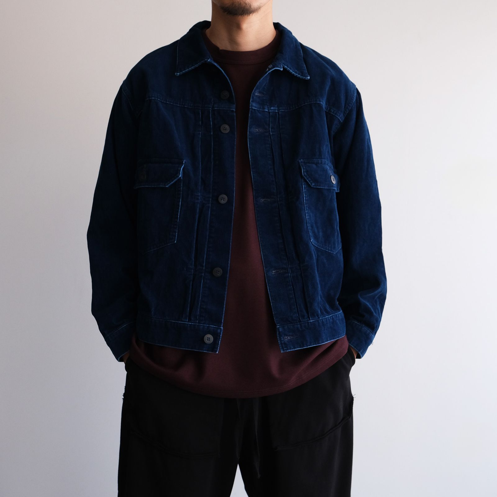 Merino Qualitee -Tシャツ-（Burgundy / バーガンディ）