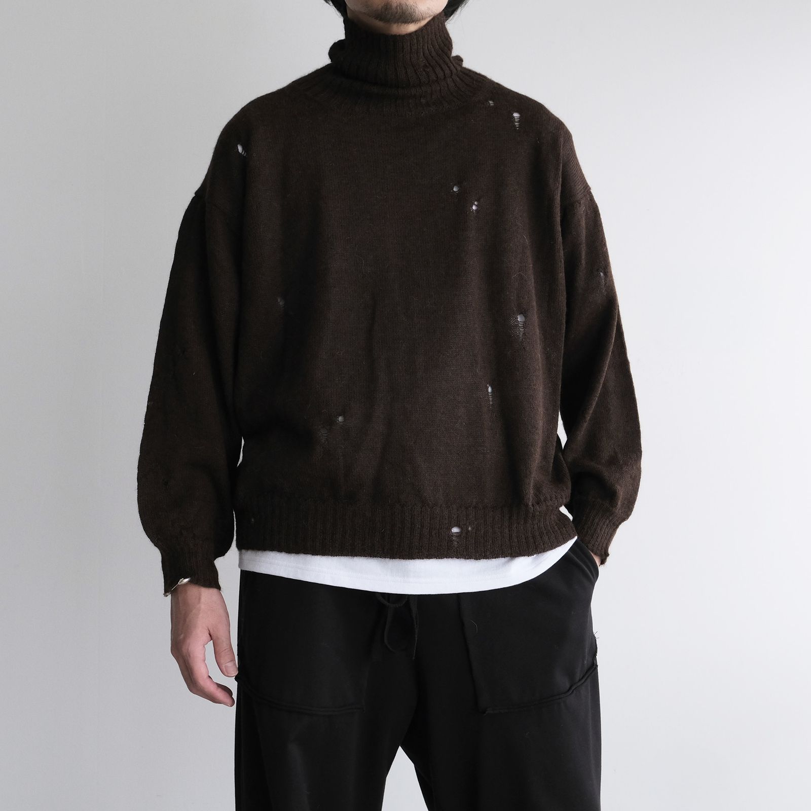 Turtleneck Sweater -ニット-（Brown / ブラウン）