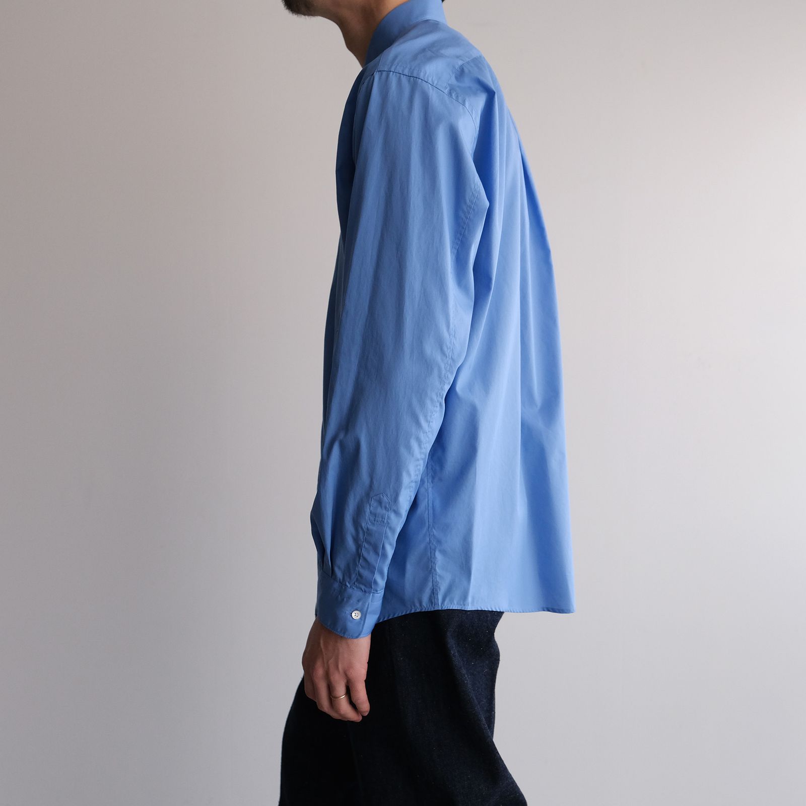 Broad Regular Collar Shirt -シャツ-（Blue / ブルー）GM261-50005B