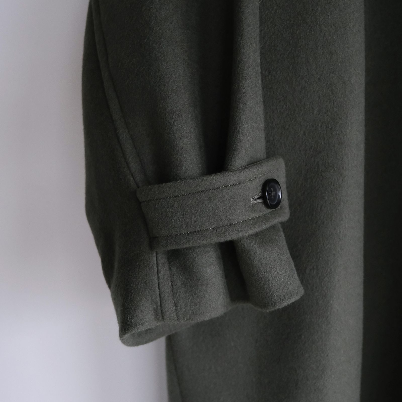 Light Melton Oversized Coat -コート-（Green / グリーン）