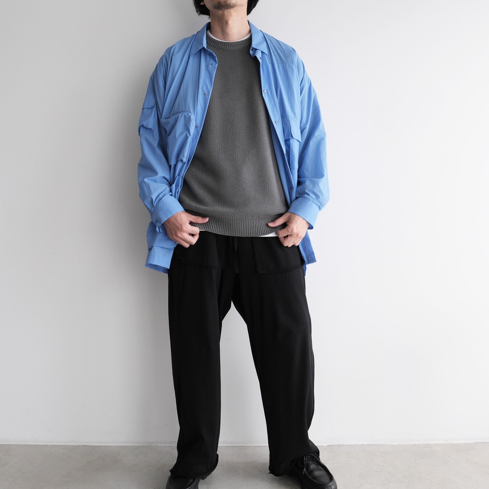 Soft Wool Command Sweather -ニット-（Stone Gray / ストーングレー）GU263-80600