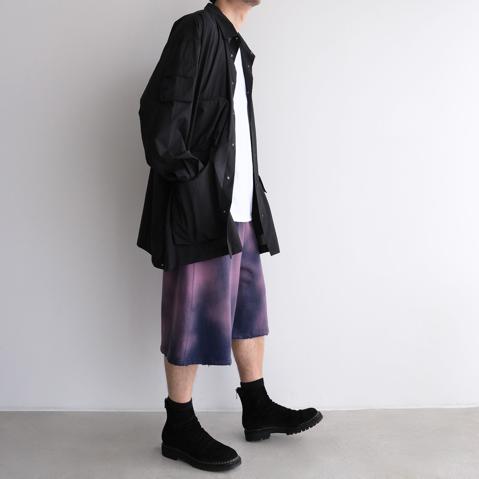 Pertex Utility Longline Shirt -シャツ-（Black / ブラック）
