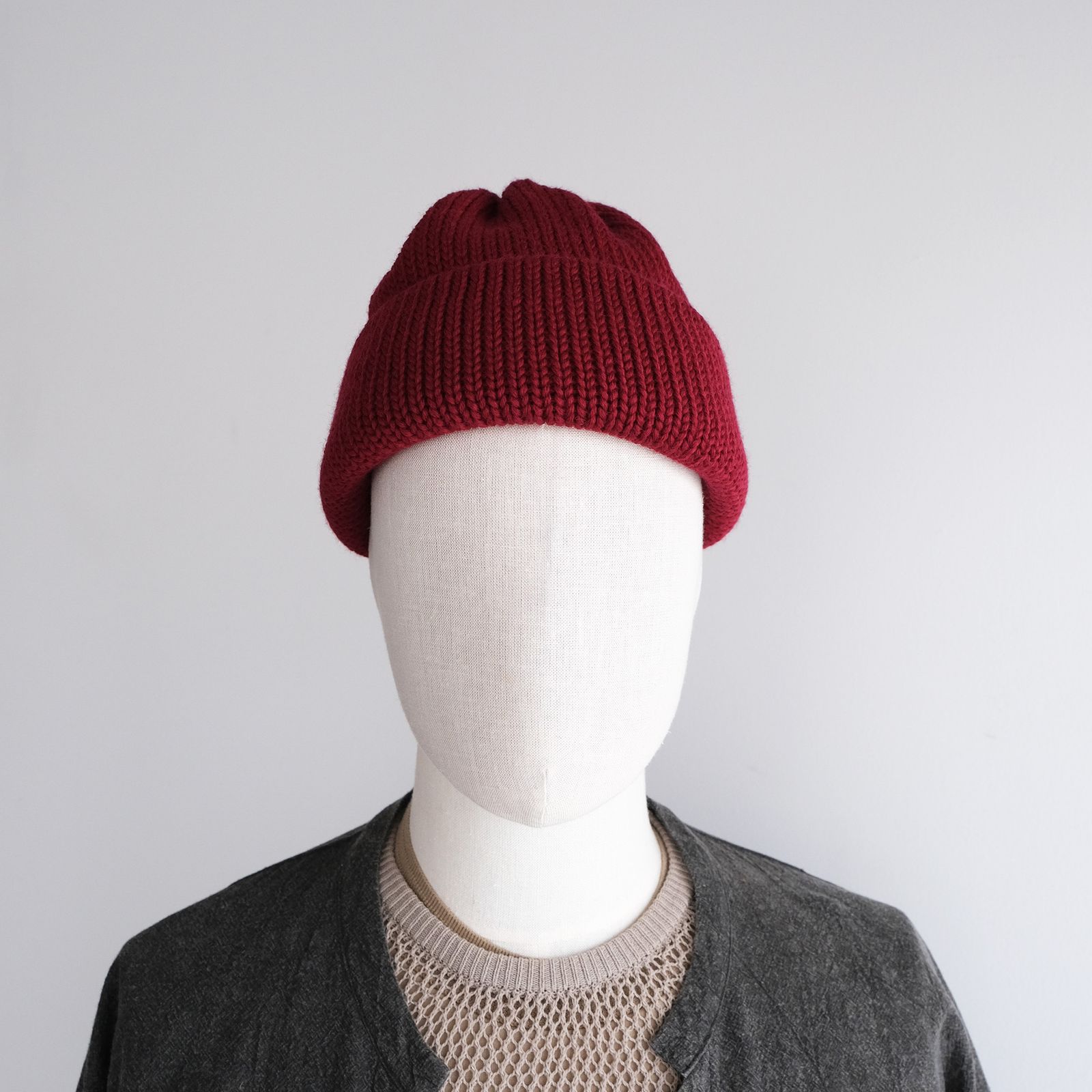 Wool Standard Knit -ニットキャップ-（Wine / ワイン）