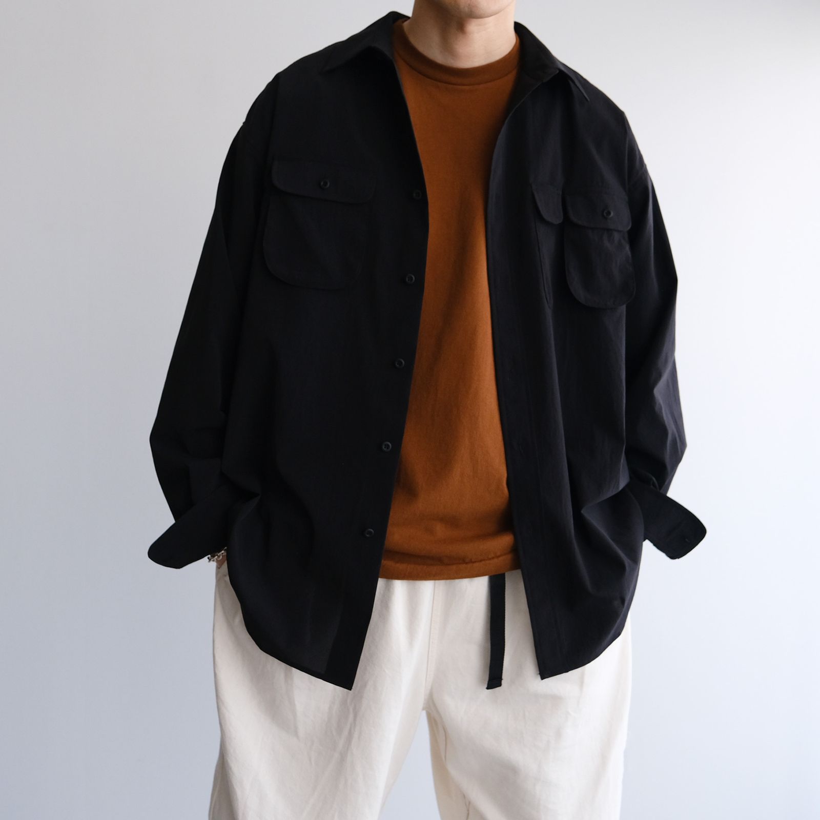3/4 Sleeve Tube T-Shirt -Tシャツ-（Mocha Brown / モカブラウン）