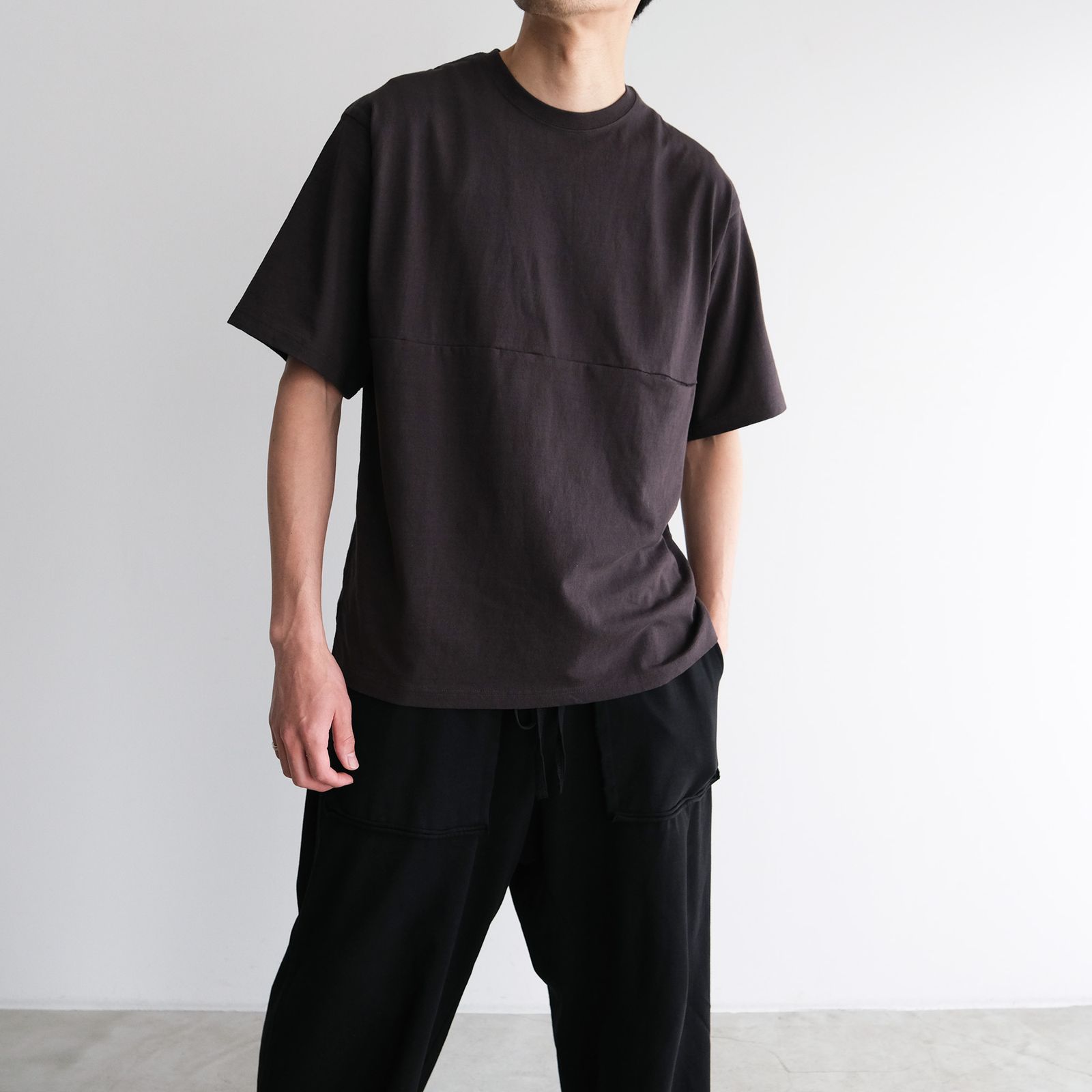 EEL products Ceylon Tee E-21593 チャコール M 特価ブランド products EEL Ceylon M チャコール E-21593 Tee