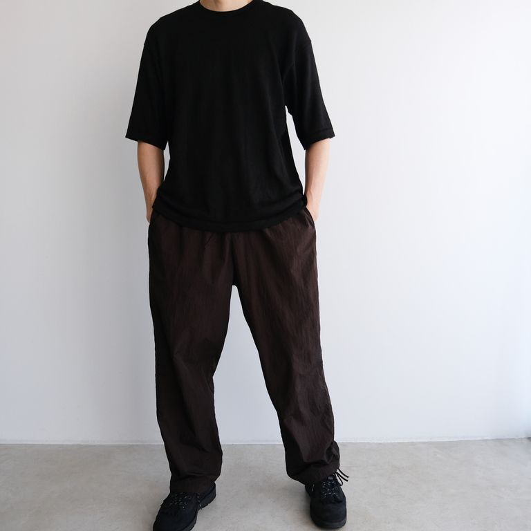 ATON - Hand Dyed Over Pants -パンツ-（Brown / ブラウン） | STACK STORE