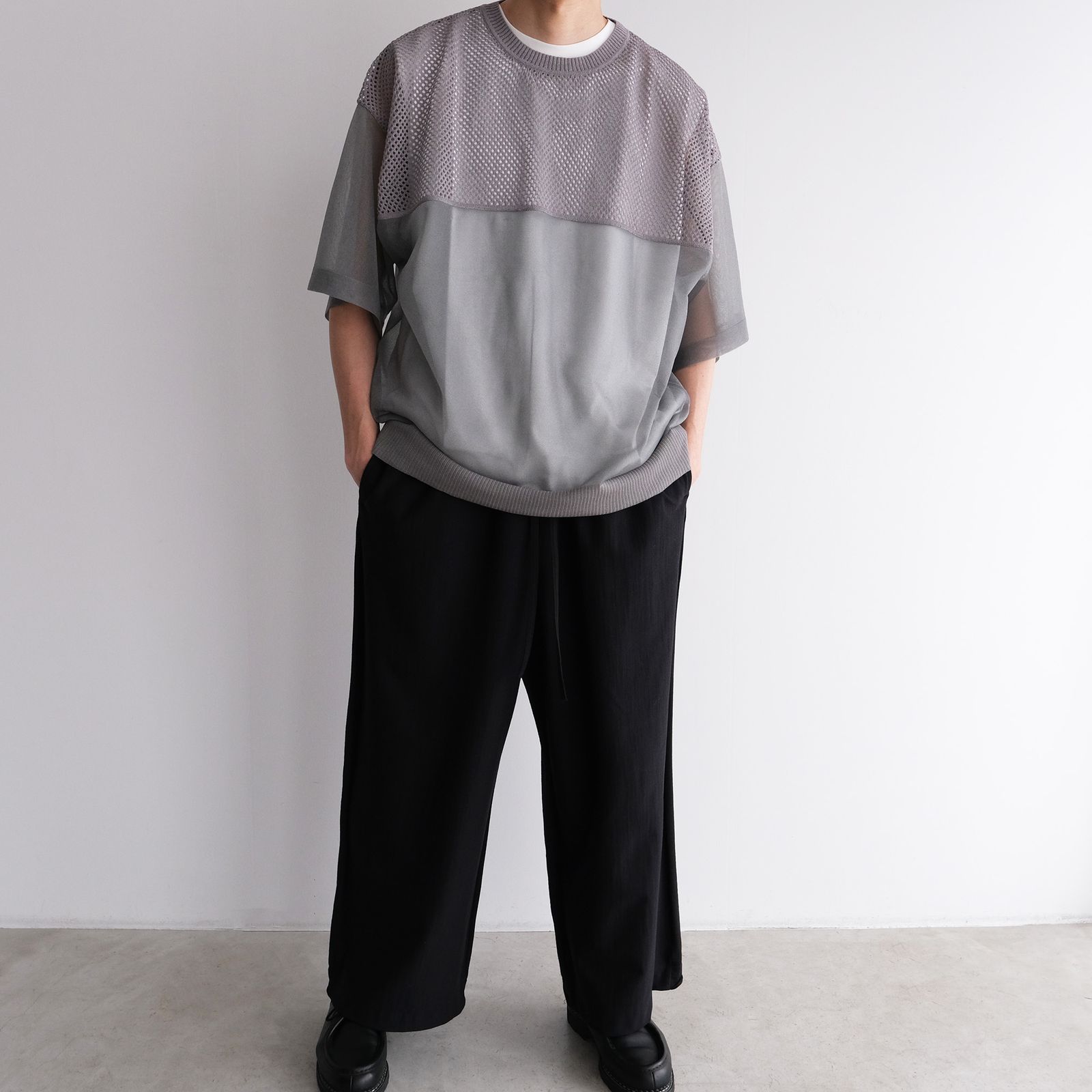 F/CE. Over Size Fringe Mesh Knit グレー R3oa7YGf2AG8.jpg?width=768