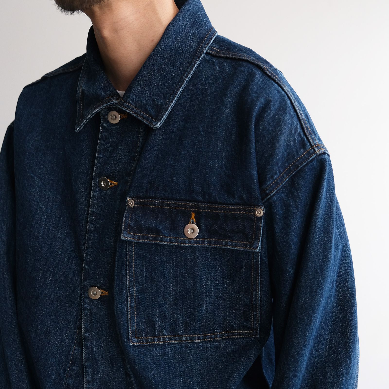 Denim Coverall Jacket -ジャケット-（Indigo / インディゴ）