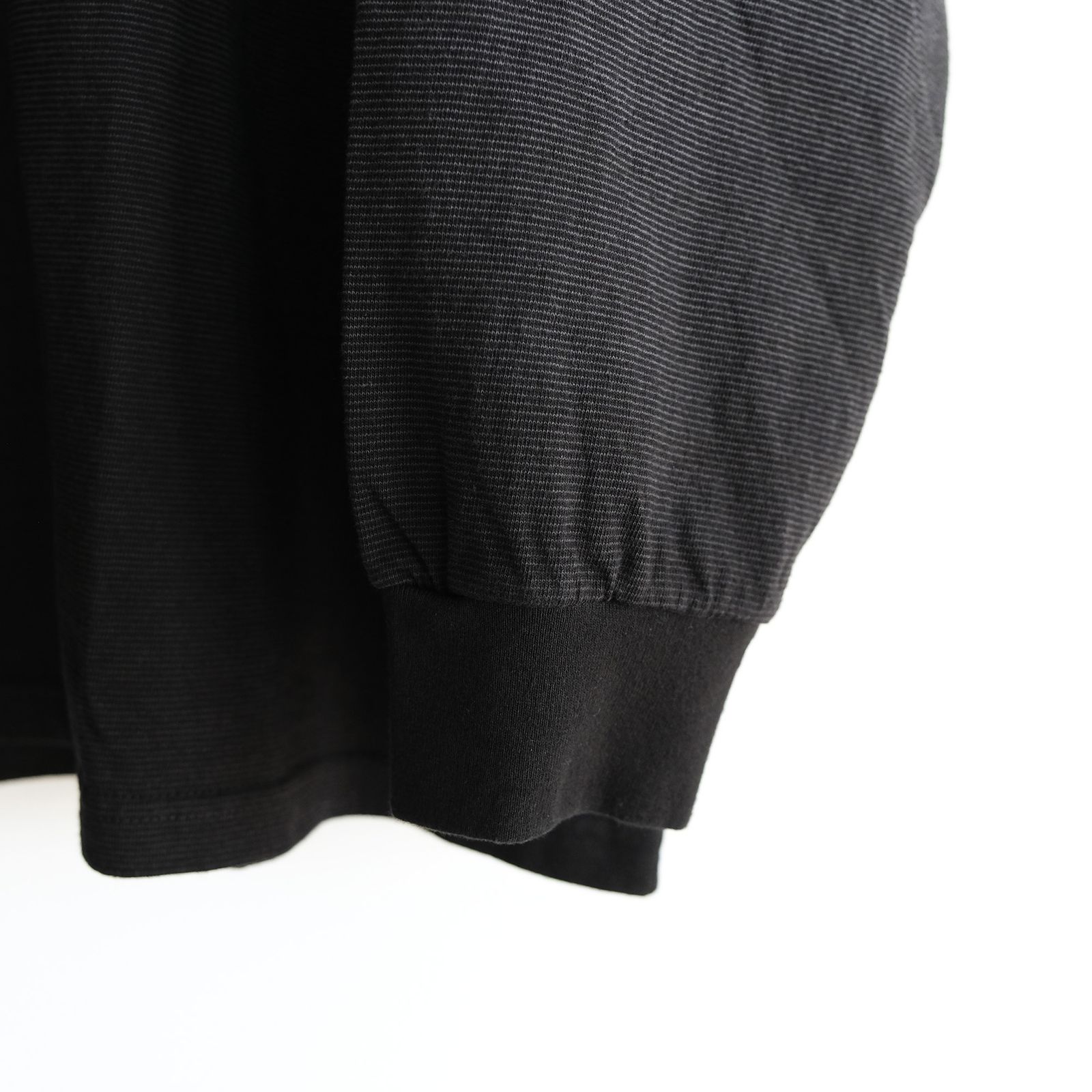Gradient Border L/S Tee -Tシャツ-（Black / ブラック）