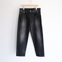 Selvage Denim Five Pocket Tapered Pants -パンツ-（Black Dark Fade / ブラックダークフェード）