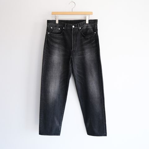 Selvage Denim Five Pocket Tapered Pants -パンツ-（Black Dark Fade / ブラックダークフェード）