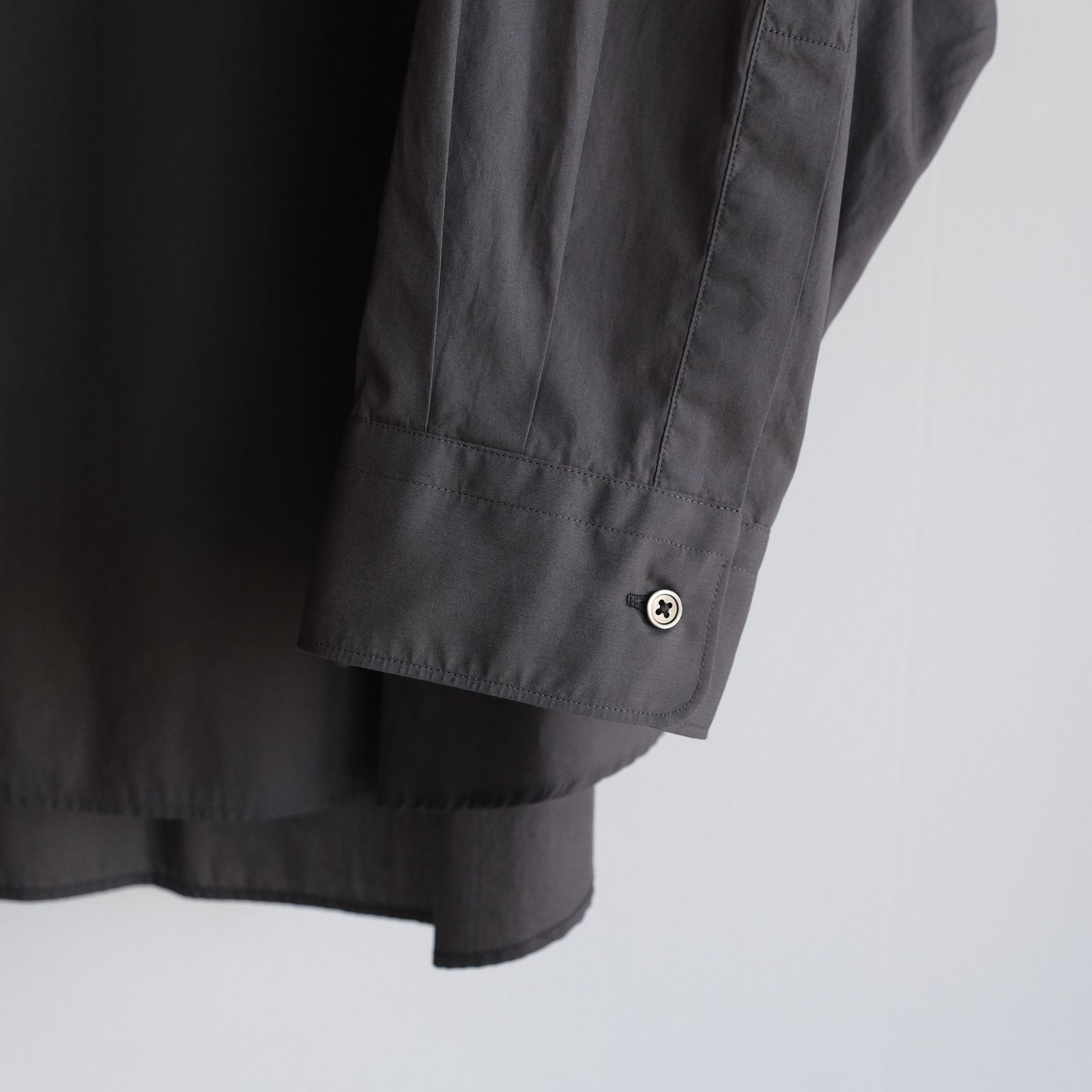 Broad L/S Oversized Regular Collar Shirt -シャツ-（C.Gray / C.グレー）GM261-50001B