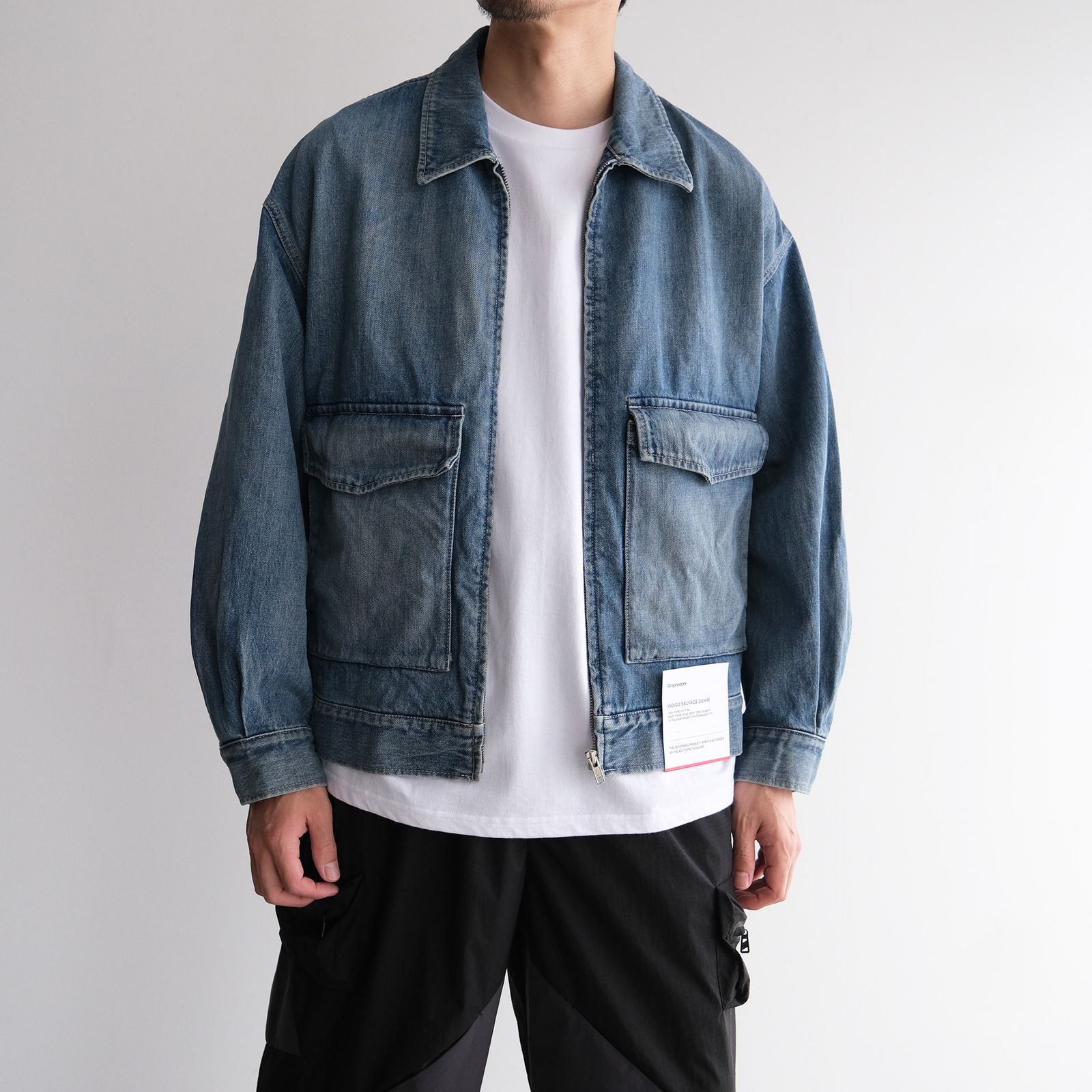 Graphpaper - Selvage Denim Zip Jacket -デニムジャケット