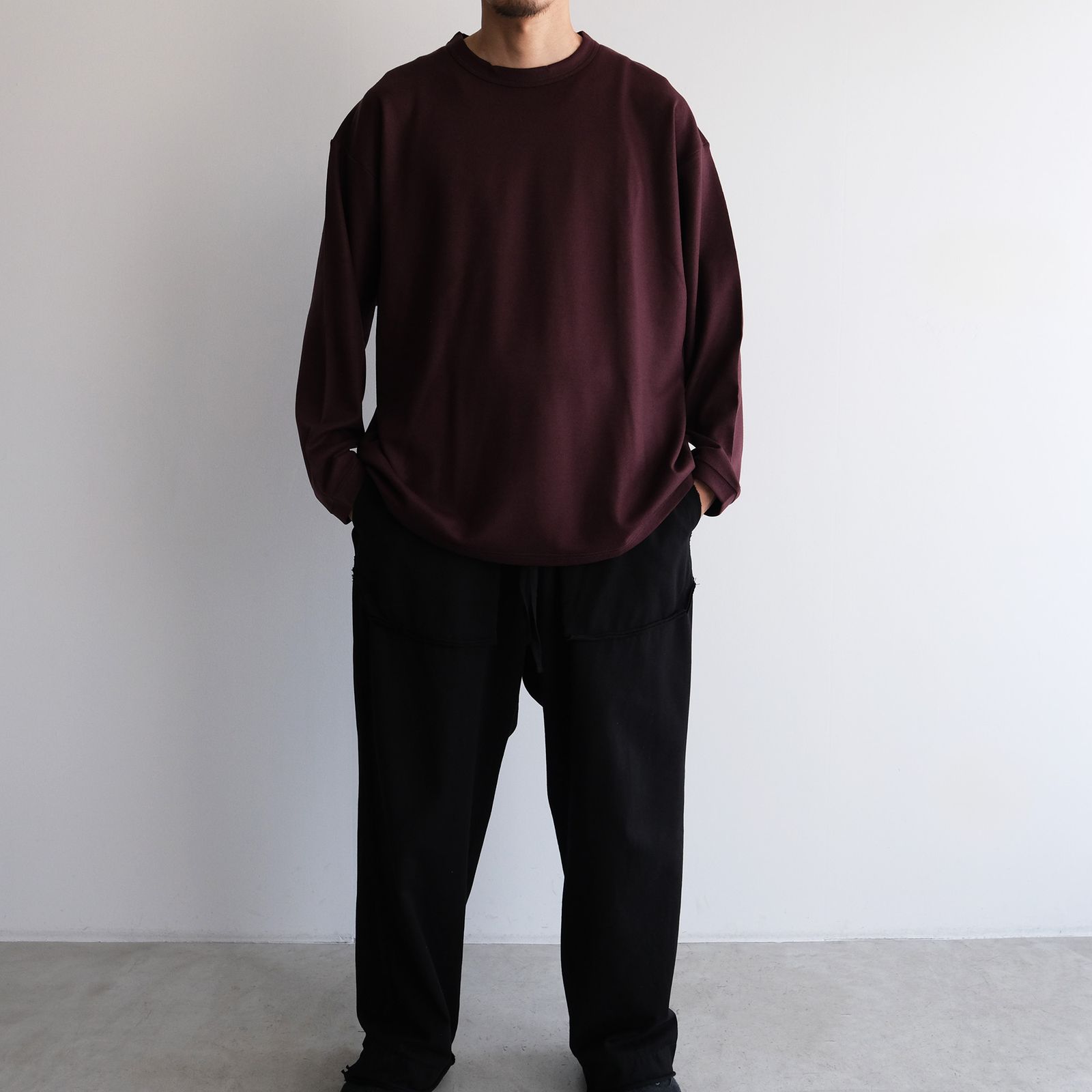Merino Qualitee -Tシャツ-（Burgundy / バーガンディ）