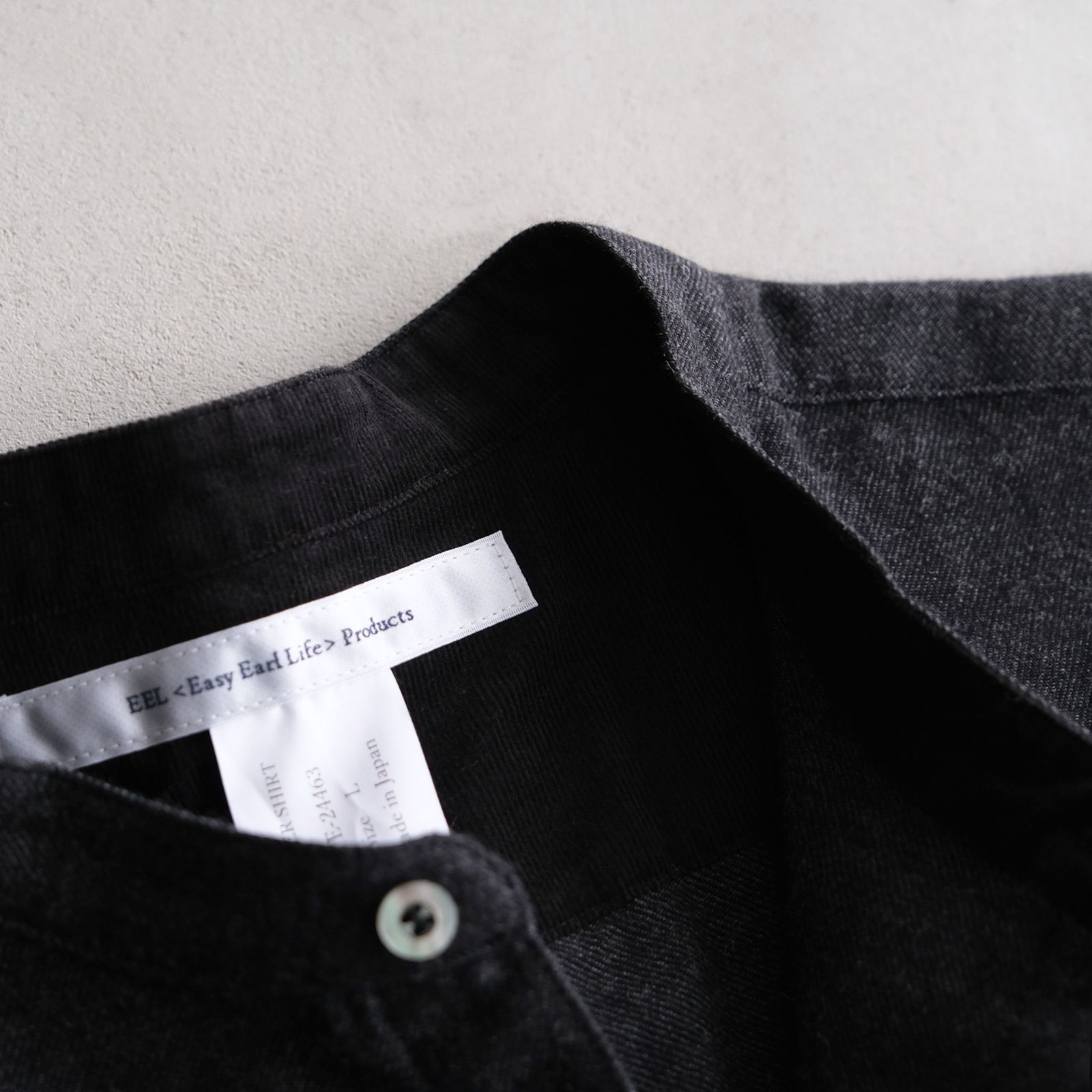 新品 EEL <Easy Earl Life>Products ニットポロ EEL Products - Atelier Shirt -シャツ-（Charcoal / チャコール