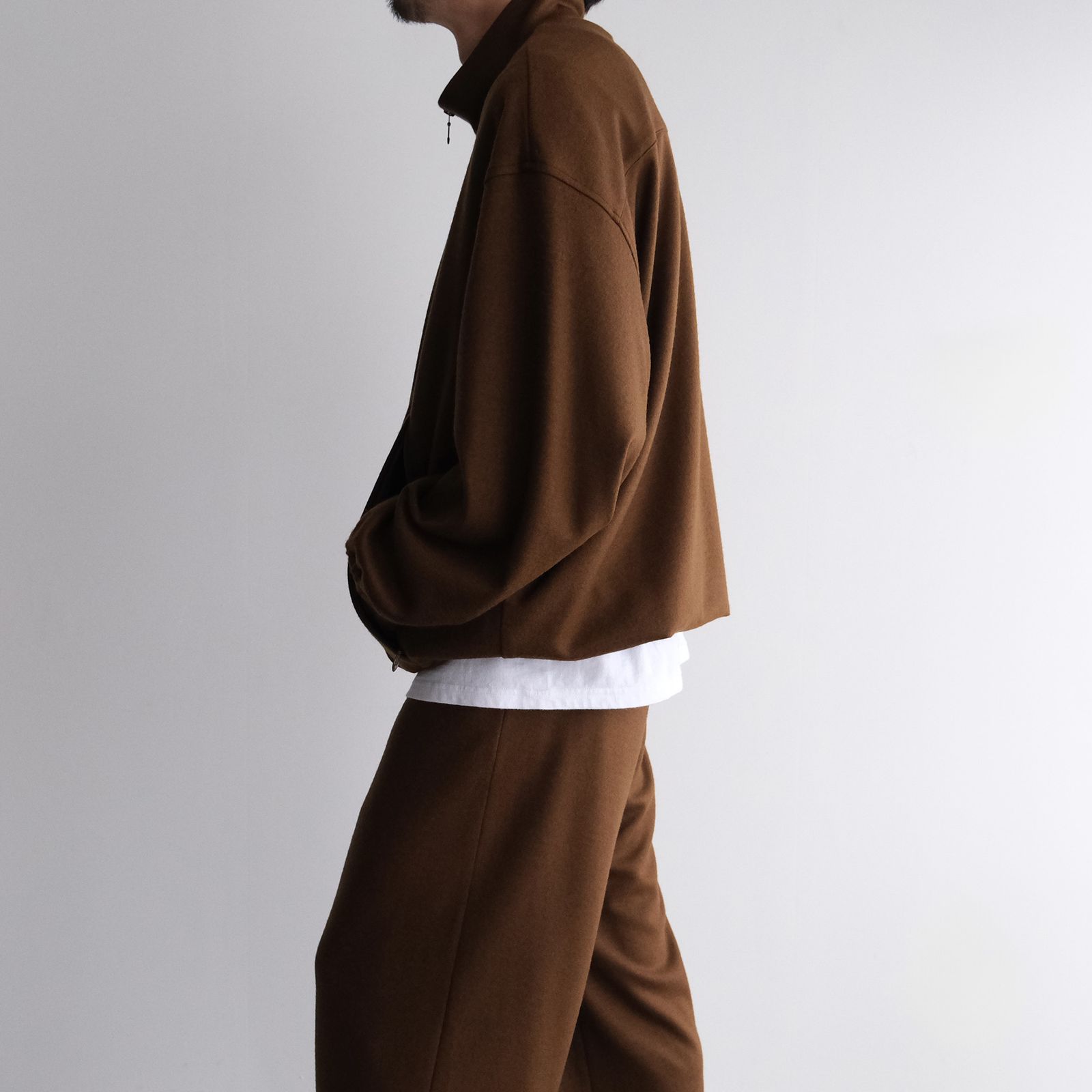 Wool Smooth Flannel Track Blouson -ブルゾン-（Brown / ブラウン）GU253-30220B