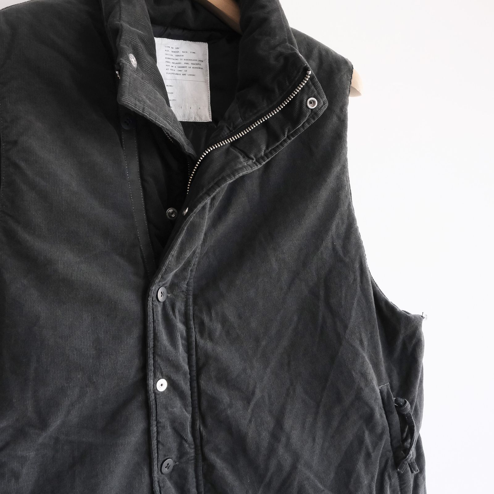 Garment Dyed Down Vest -ダウンベスト-（Ink / インク）