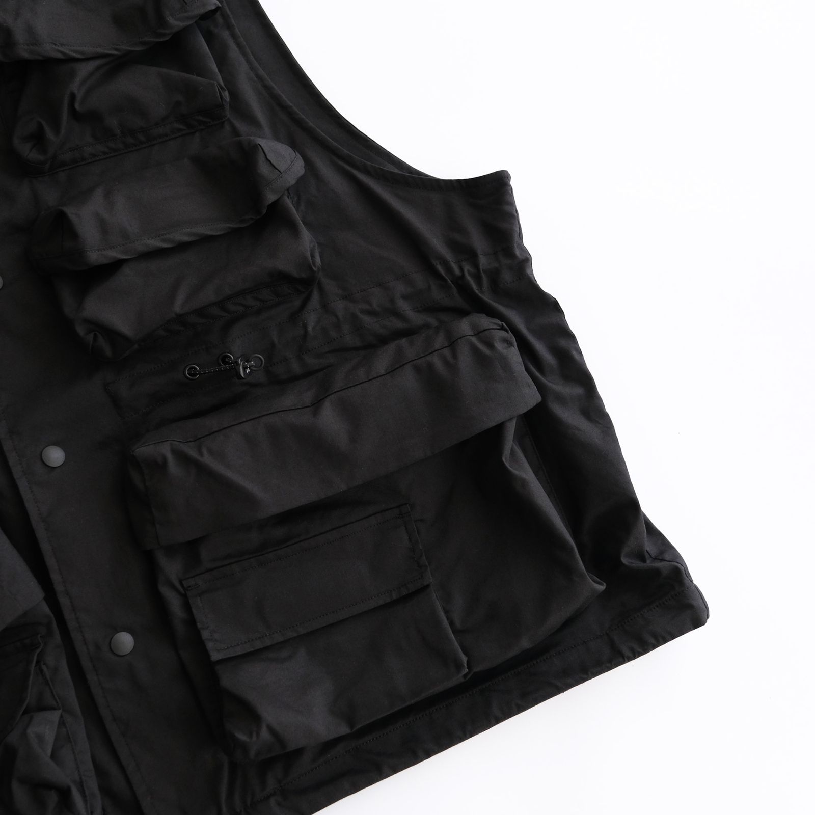 Solotex Pigment Dye Feature Vest -ベスト-（Black / ブラック）