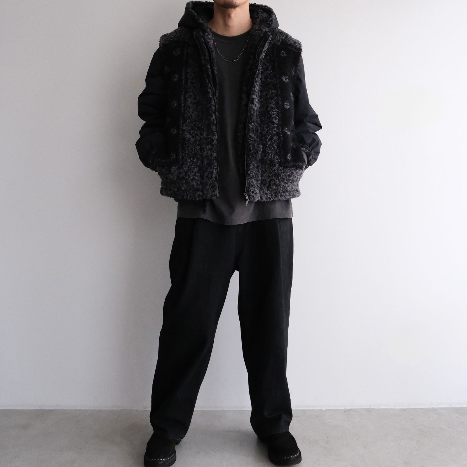 DYG Reversible Sherpa Hoody -ブルゾン-（Black / ブラック）