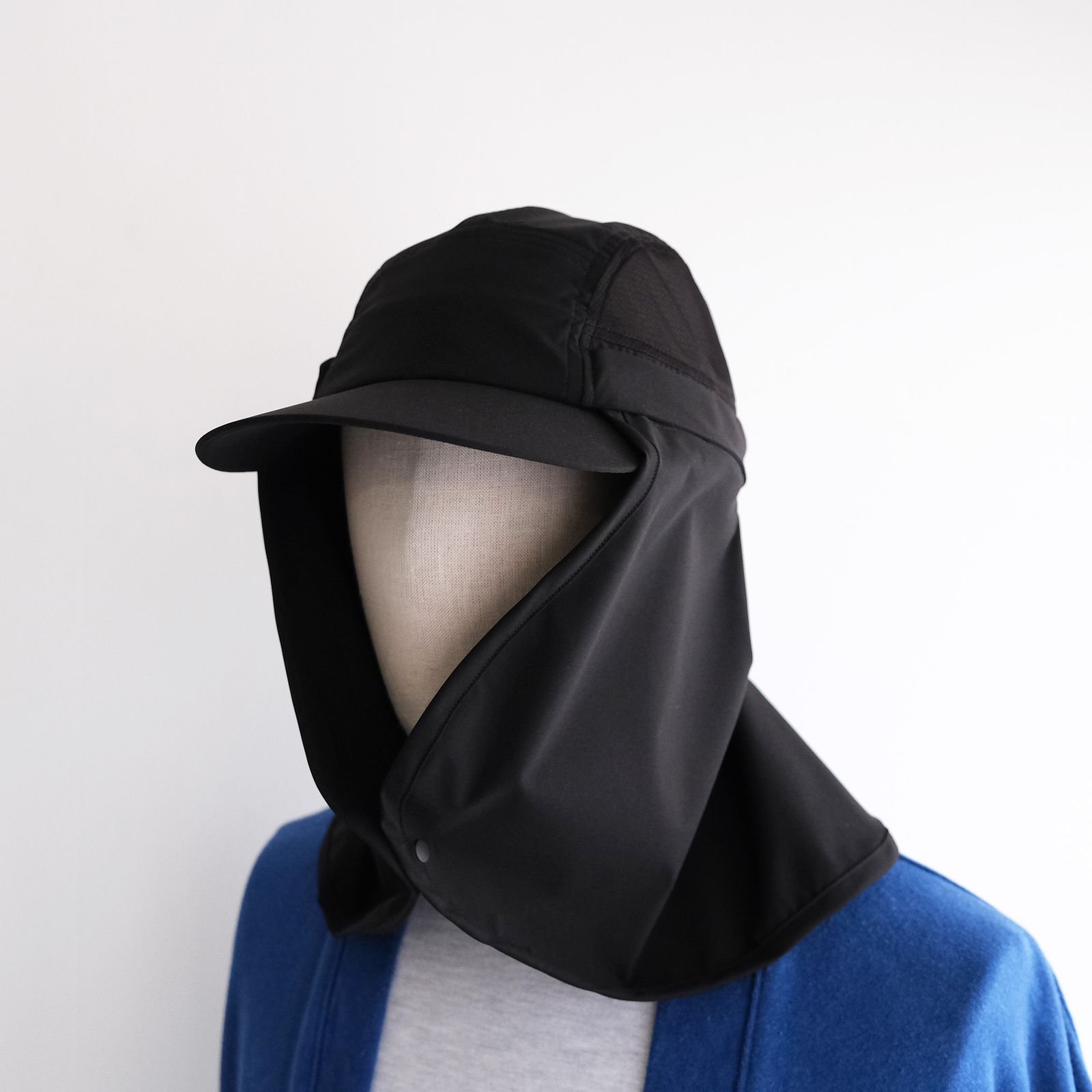 Color at Against カラアゲ SUN CAP キャップ ブラック fit=scale-down,w=1200