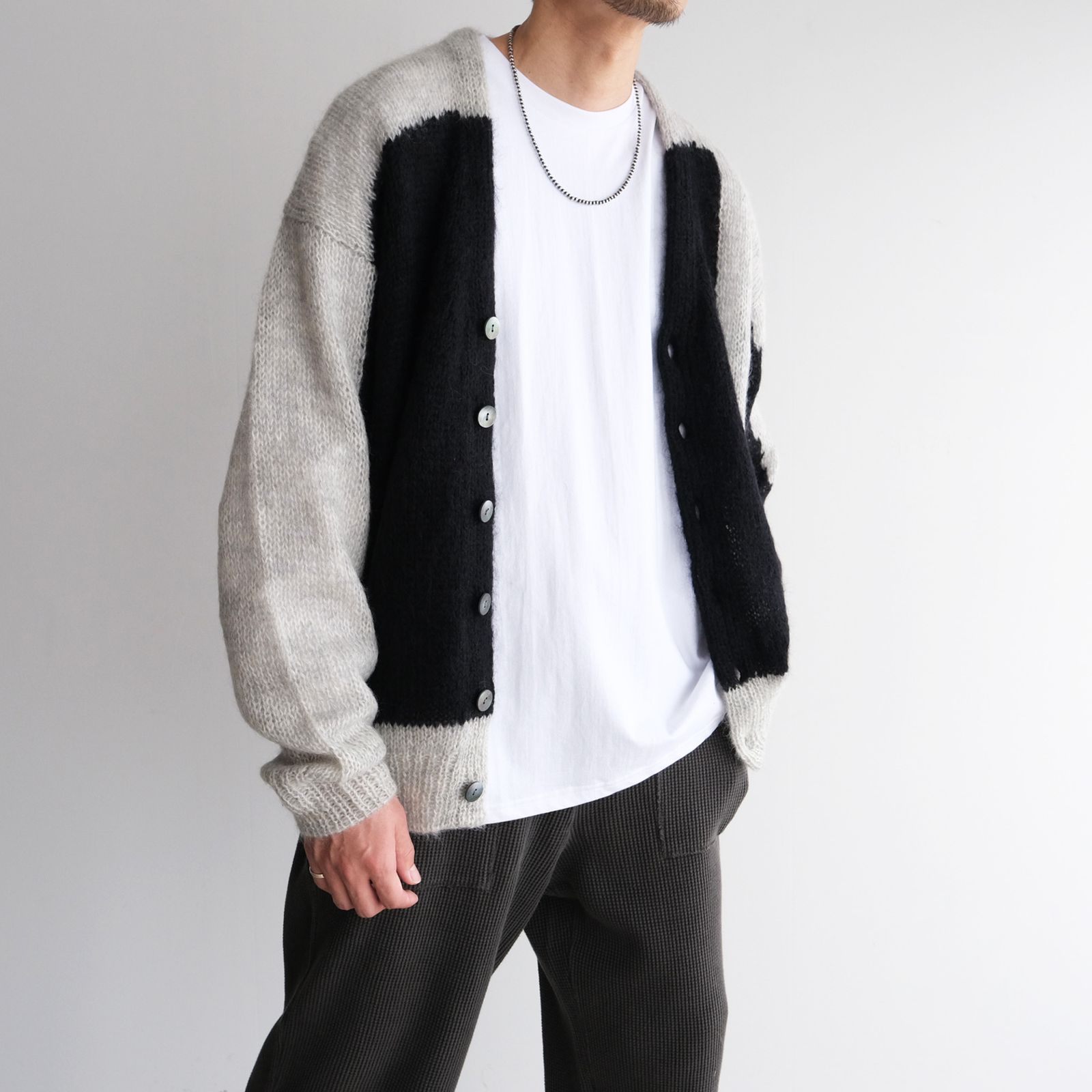 NOMA t.d.／Hand Knitted Mohair Cardigan NOMARHYTHM TEXTILE - Hand Knitted Mohair Cardigan