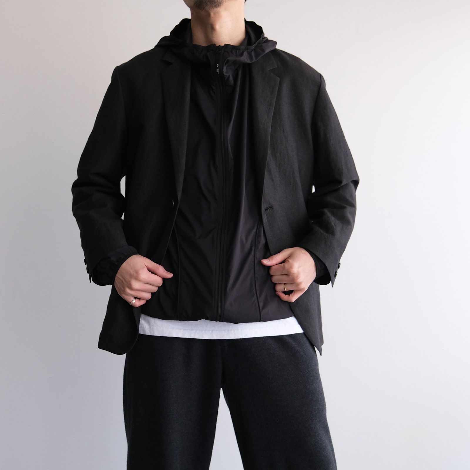 Stowable Light Weight Jacket -ジャケット-（Black / ブラック）