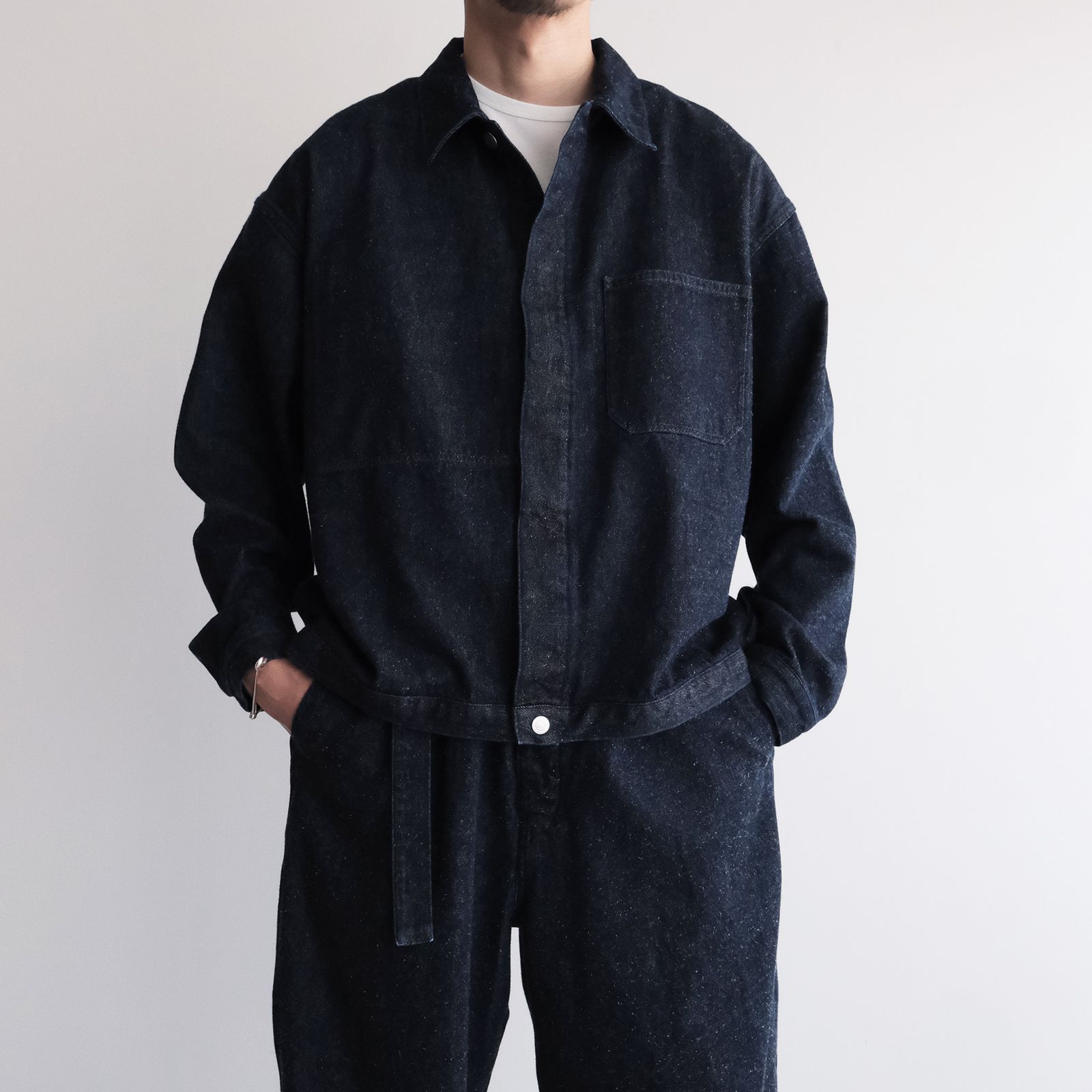 Silk Denim Work Jacket -ジャケット-（Indigo / インディゴ）