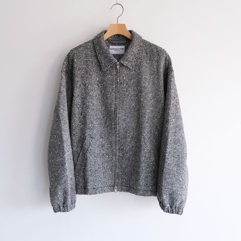 Tweed Zip Front Blouson -ブルゾン-（Black / ブラック）