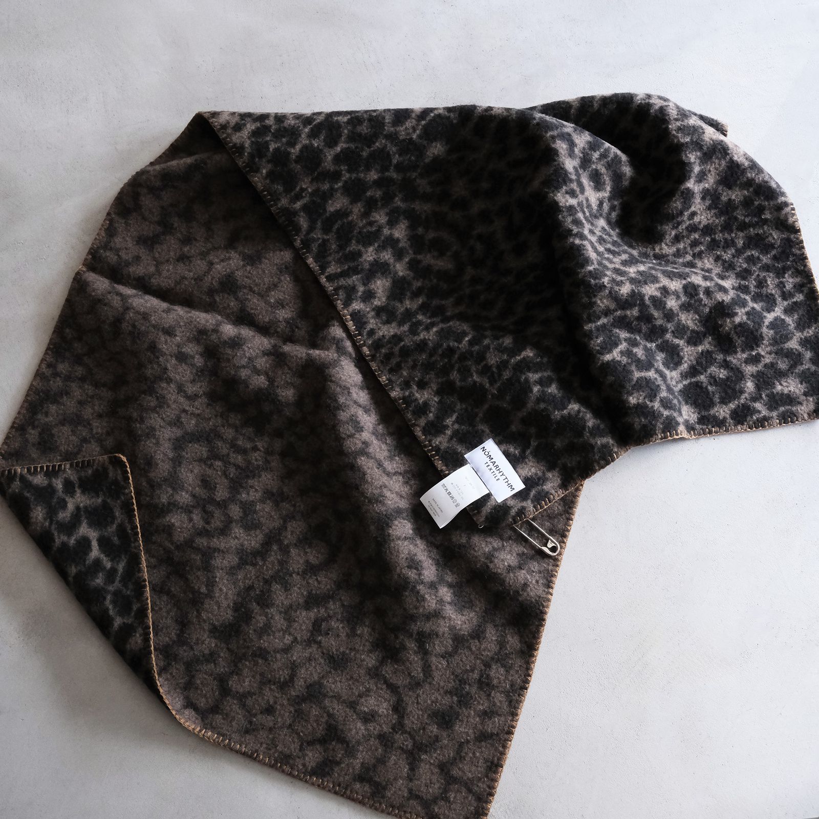 Leopard Blanket Small -ブランケット&マフラー-（Brown / ブラウン）