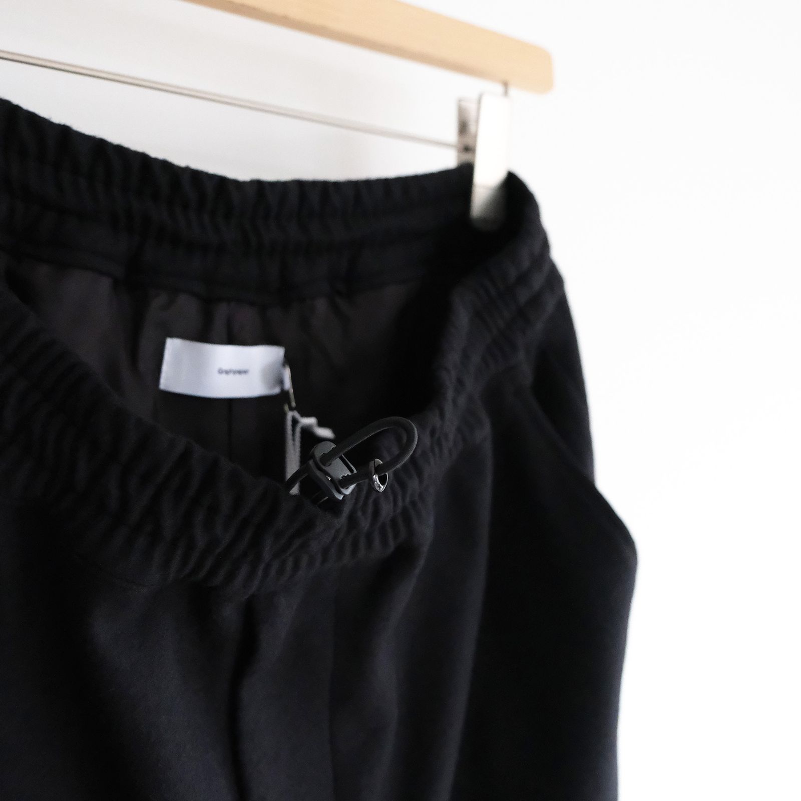 Wool Smooth Flannel Easy Wide Pants -パンツ-（Black / ブラック）