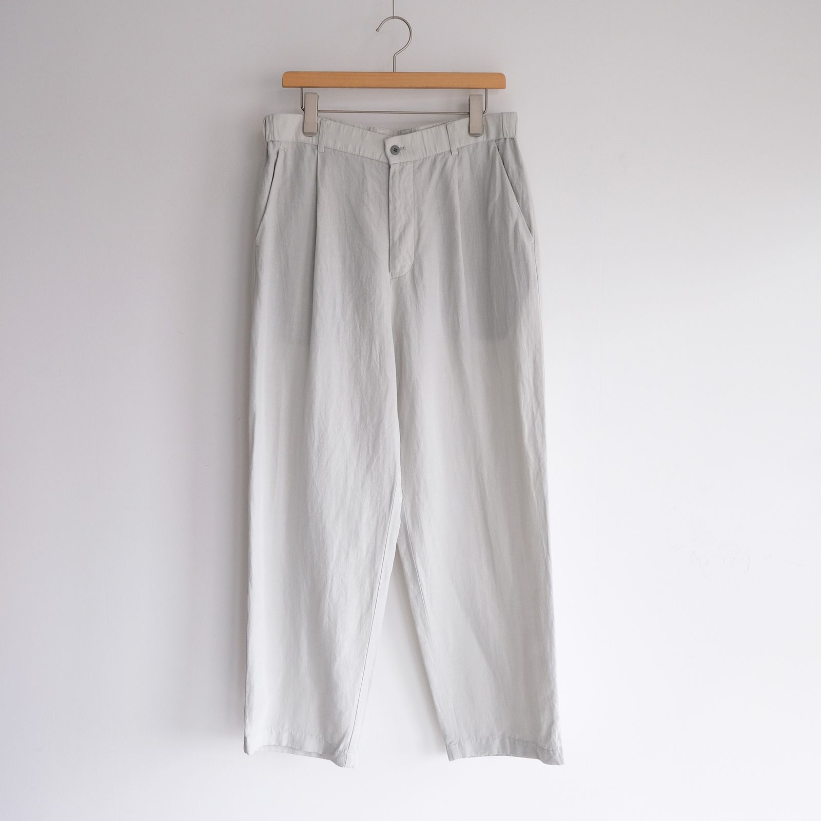 Cotton Linen Voile Loose Fit Pants -パンツ-（Sax / サックス）