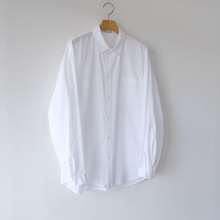 ATON - Suvin Broad Washed Shirt -シャツ-（White / ホワイト 