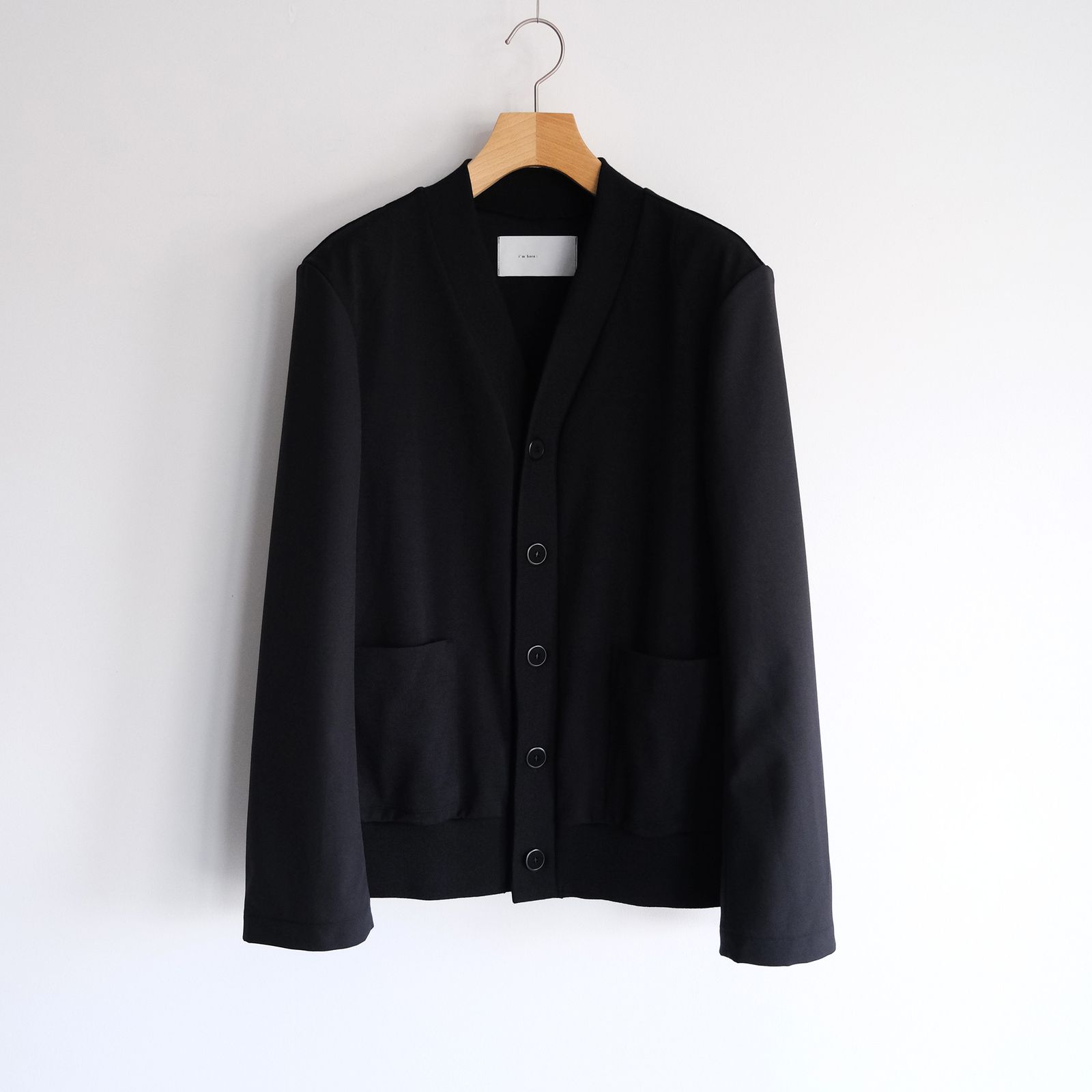Un(i)Form Jersey：Docking Cardigan - カーディガン-（Black / ブラック）