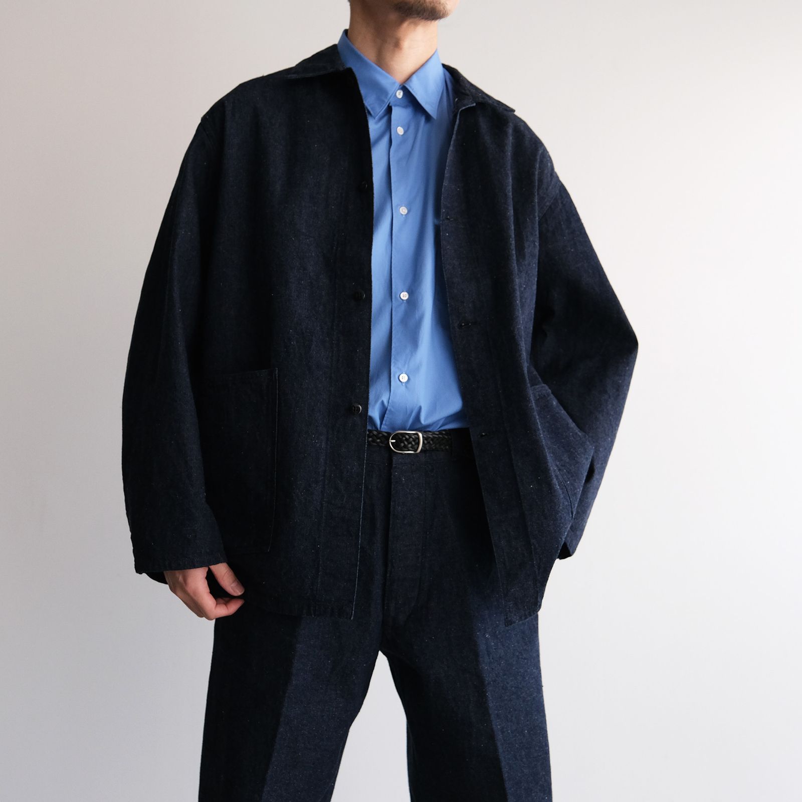 Broad Regular Collar Shirt -シャツ-（Blue / ブルー）GM261-50005B