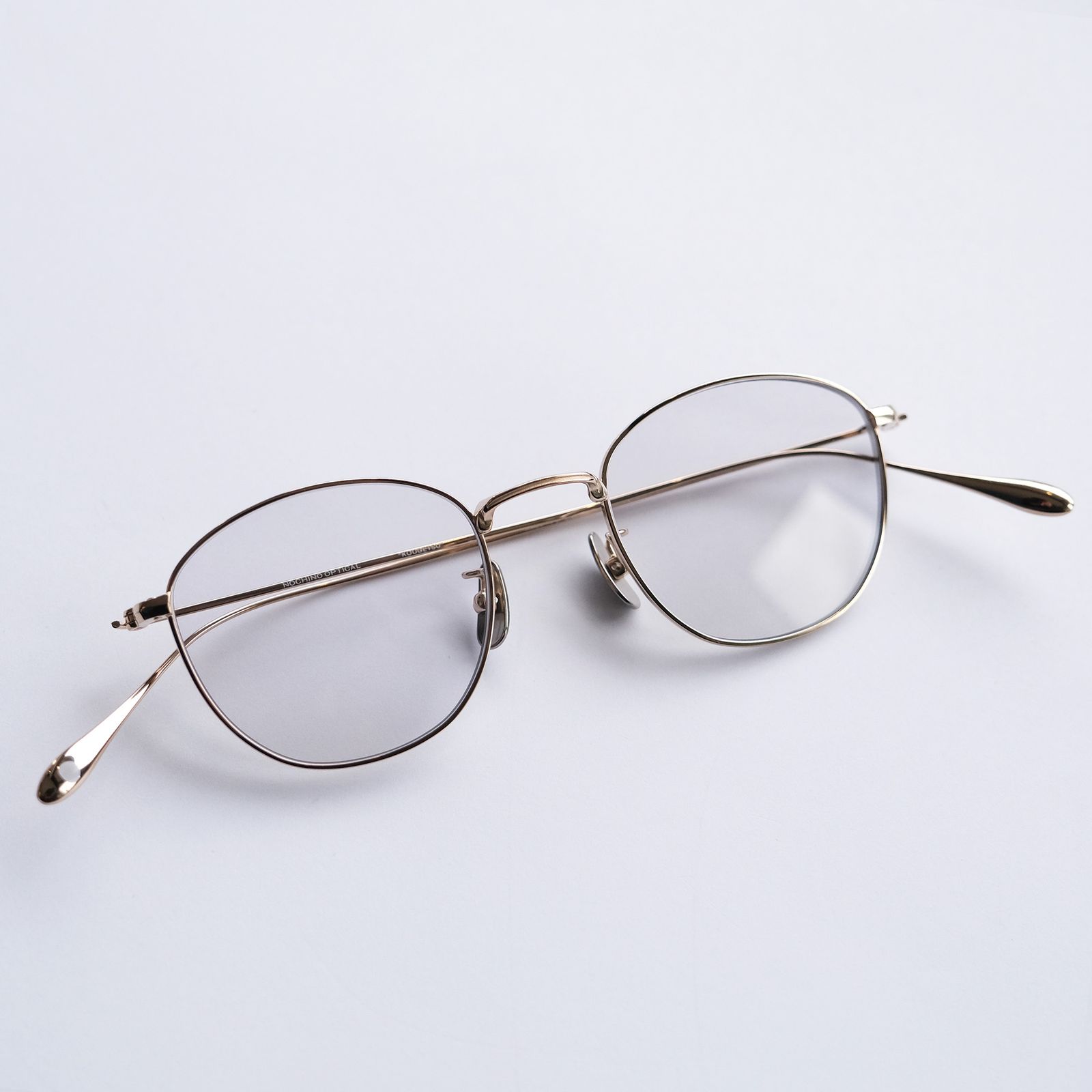 "KOUGETSU" Champagne Gold × Clear to D.Gray (調光モデル) -サングラス-