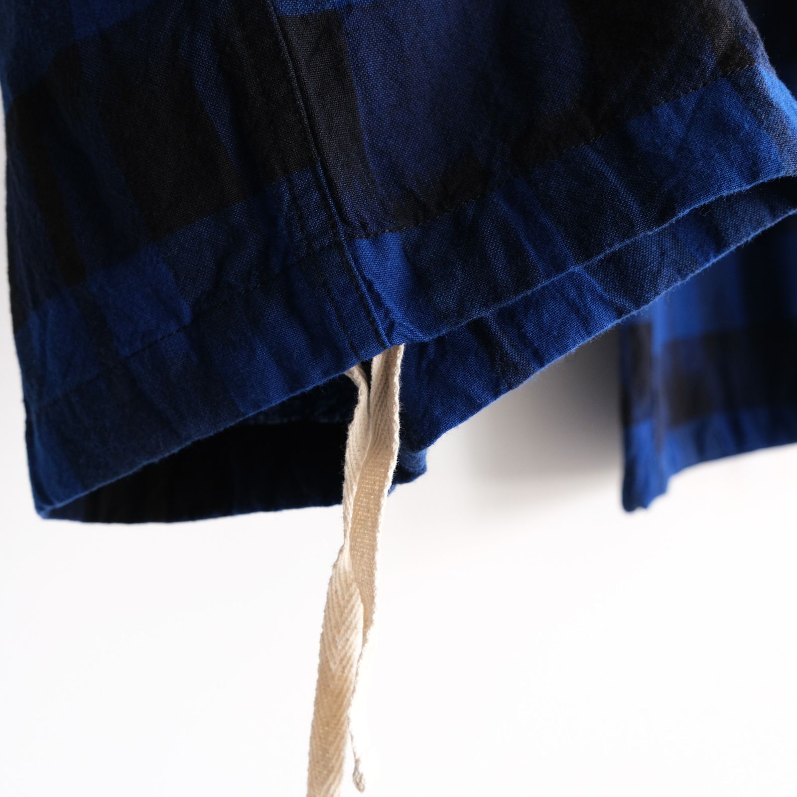 Ikat Check Easy Pants -パンツ-（Navy×Black / ネイビー×ブラック）