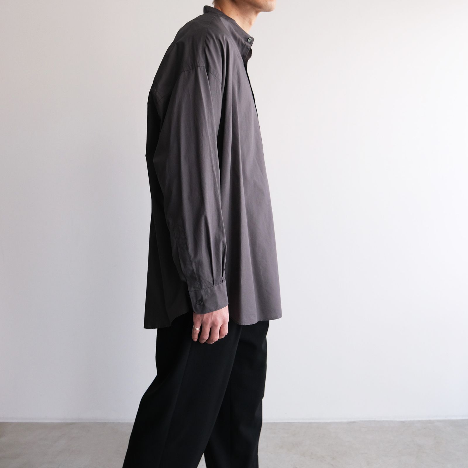 トップス Graphpaper BROAD OVERSIZED S/S SHIRT Broad S/S Oversized Regular Collar Shirt – Graphpaper