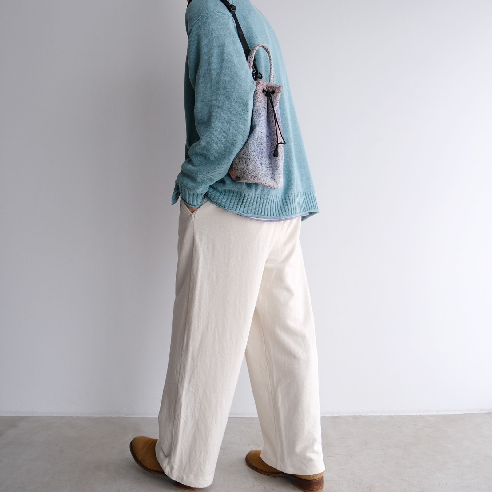 Long Sleeve Border Tee -Tシャツ-（Blue / ブルー）