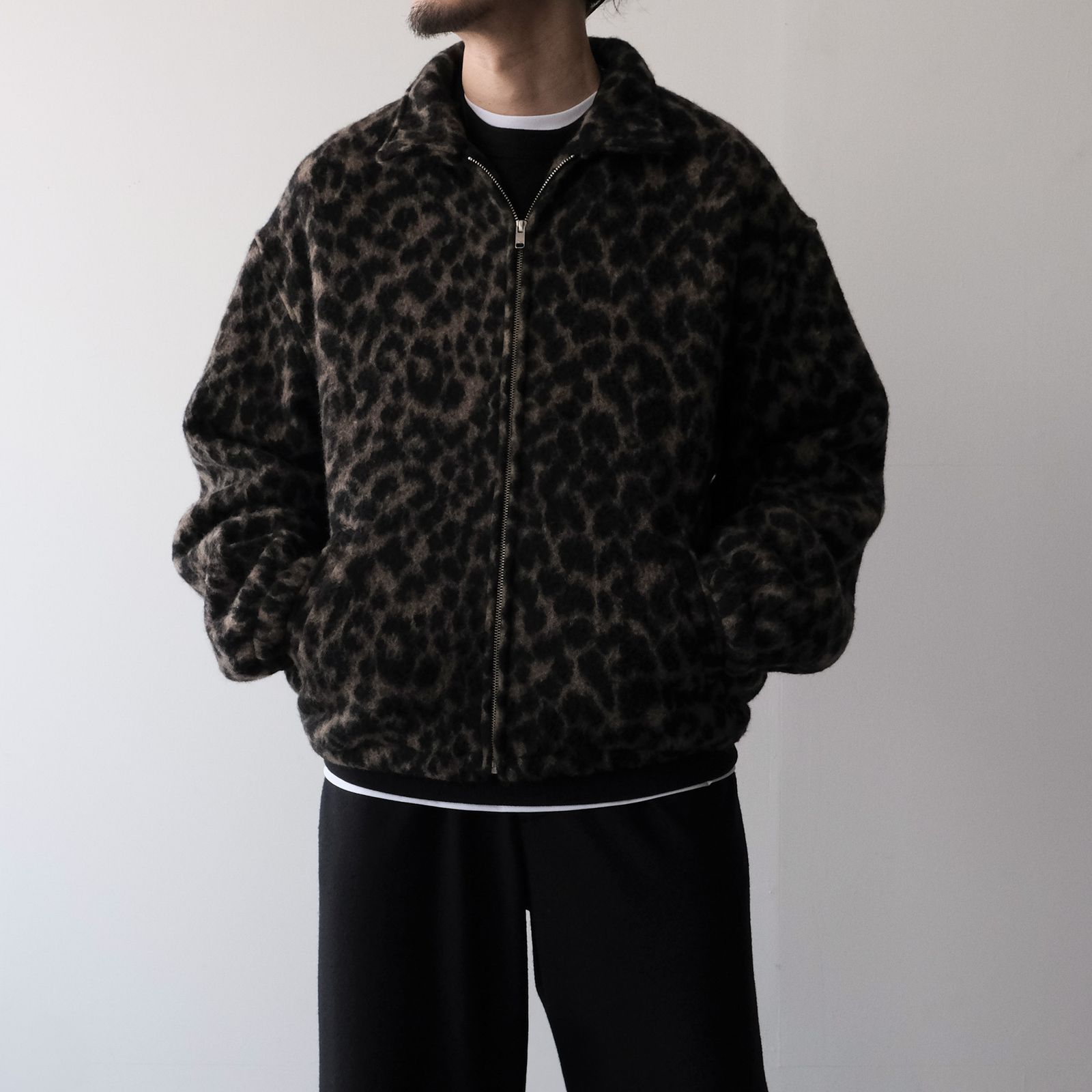 Leopard Blanket Blouson -ジャケット-（Brown / ブラウン）