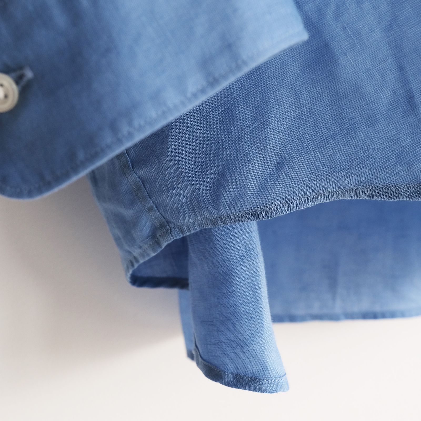 Linen L/S Oversized Regular Collar Shirt -シャツ-（Blue / ブルー）GM262-50039B