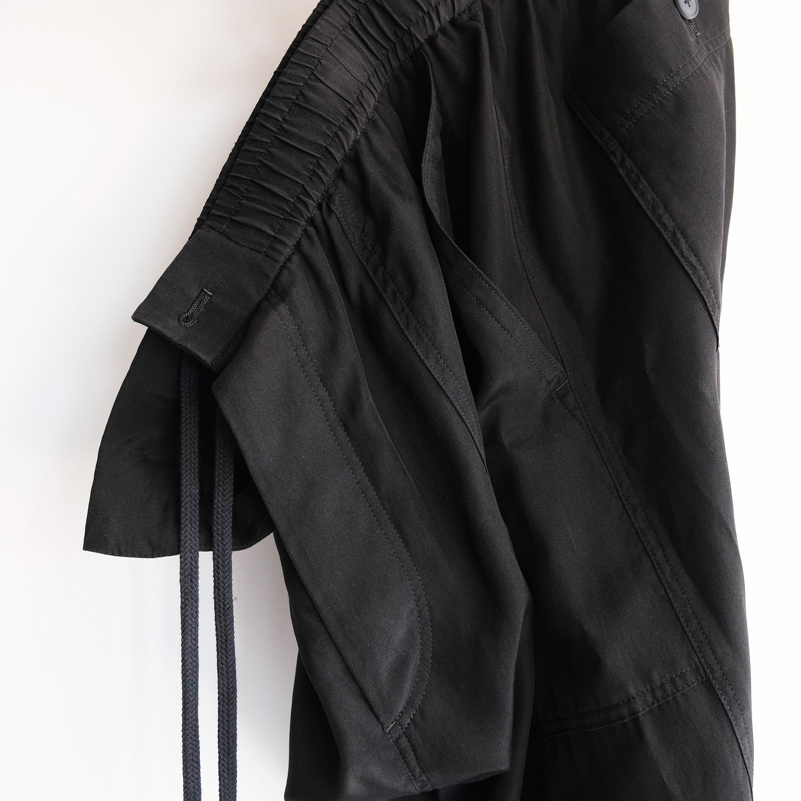 Fibril Silk Tafta Easy Baker Pants -パンツ-（Black / ブラック）