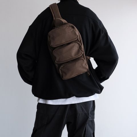 Fine Wool Saxony Medium Shoulder Bag -バッグ-（Brown / ブラウン）GU263-90428