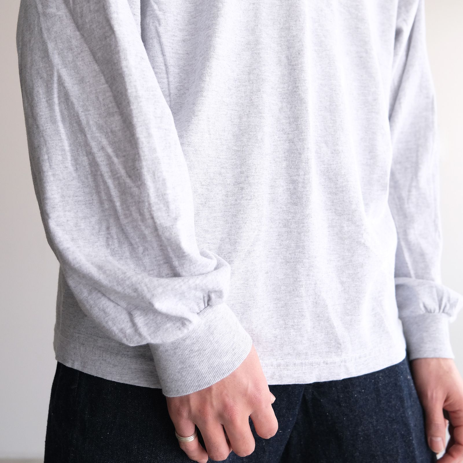 MINE Duct Tape L/S T-Shirt / Black Label -Tシャツ-（Ash Gray / アッシュグレー）