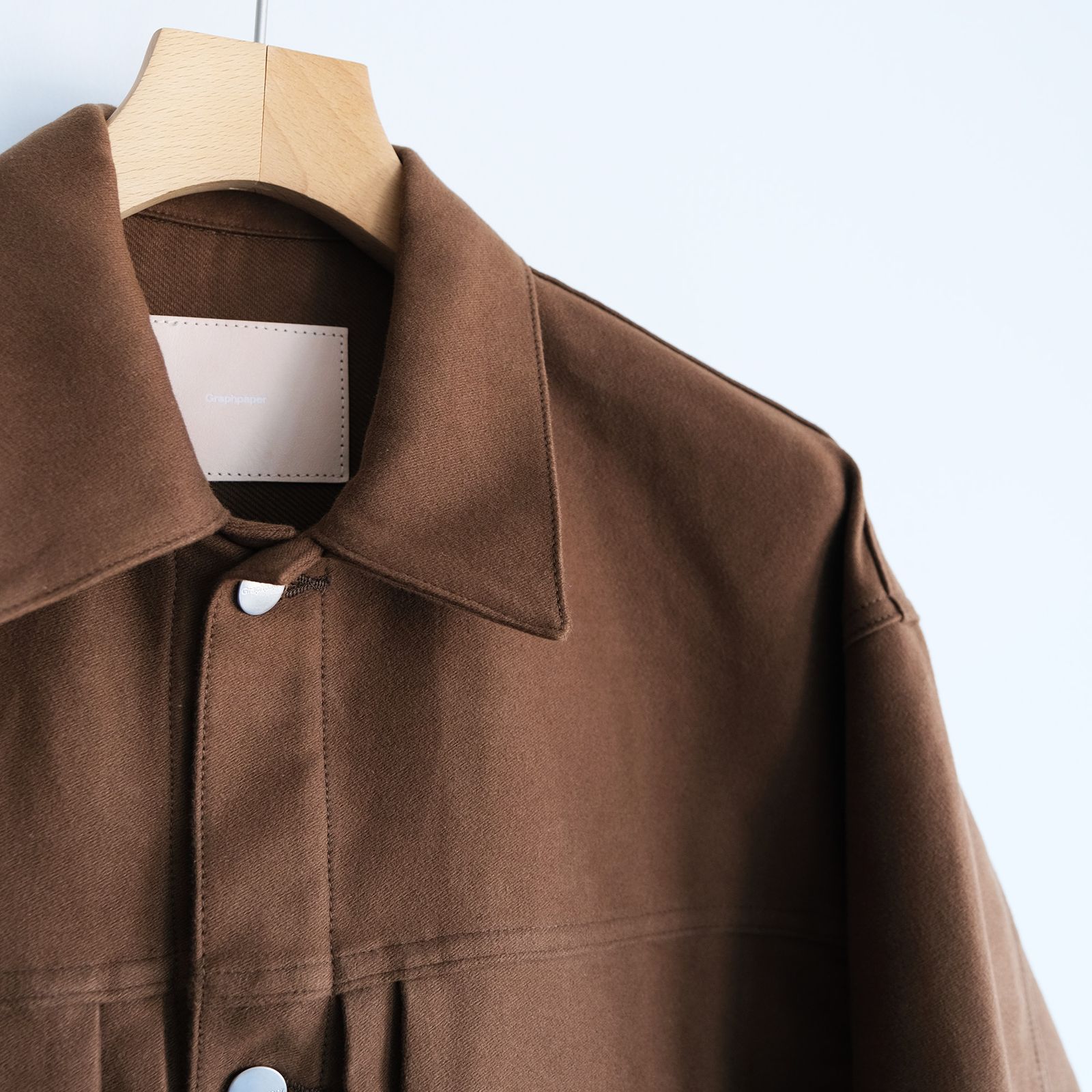 Cotton Double Serge Jacket -ジャケット-（Brown / ブラウン）GM263-20450